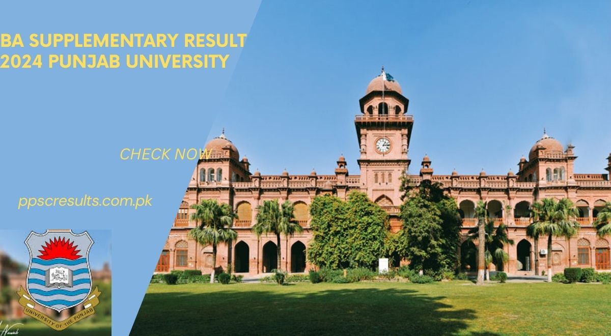 BA Supplementary Result 2024 Punjab University