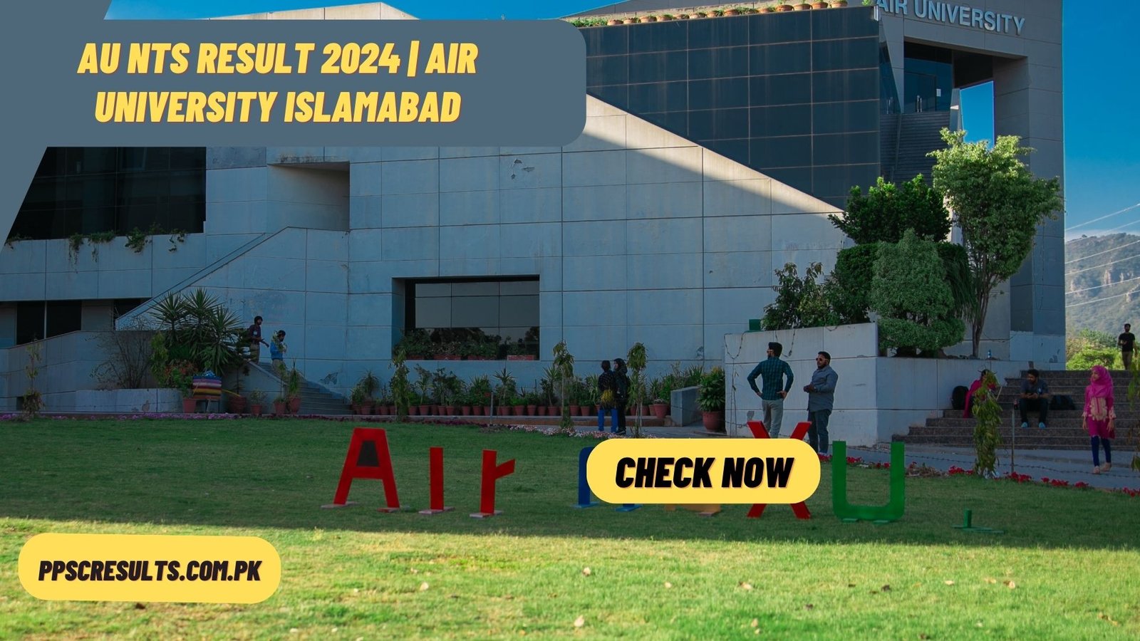 AU NTS Result 2024 Air University Islamabad