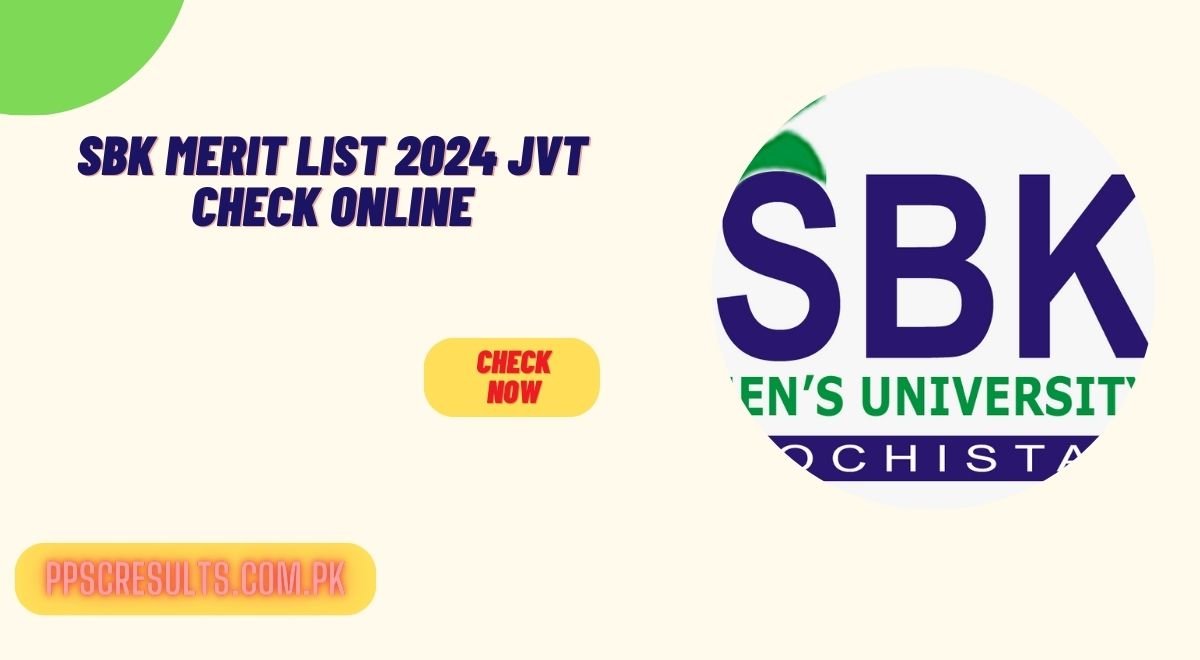 SBK Merit List 2024 JVT Check Online