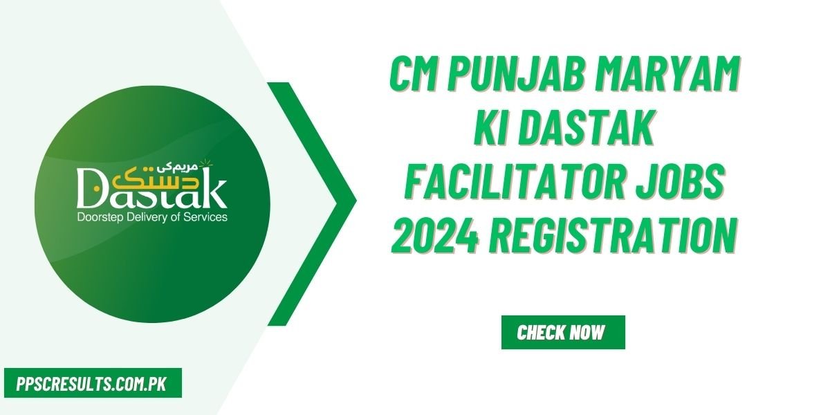 CM Punjab Maryam Ki Dastak Facilitator Jobs 2024 Registration