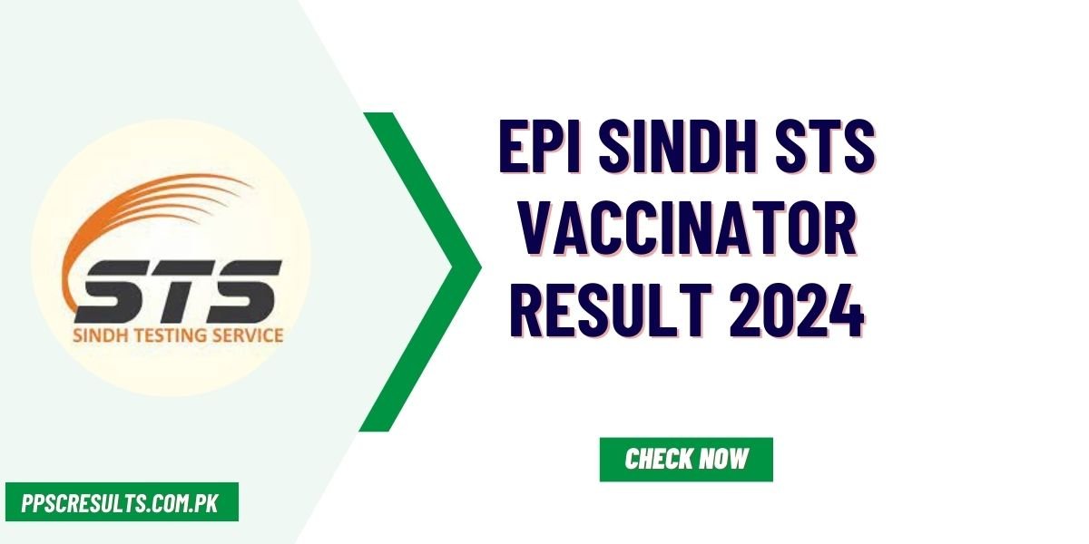 EPI Sindh STS Vaccinator Result 2024
