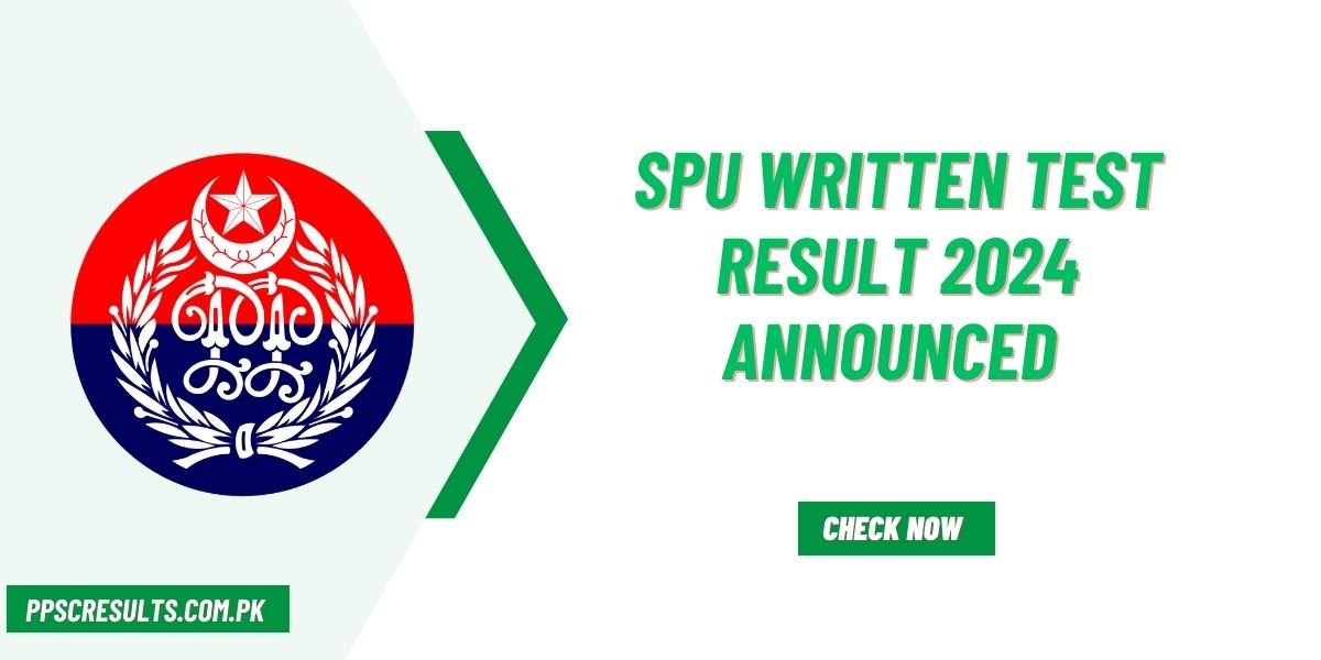 SPU Written Test Result 2024 Announced Punjab Police Selected Candidate List