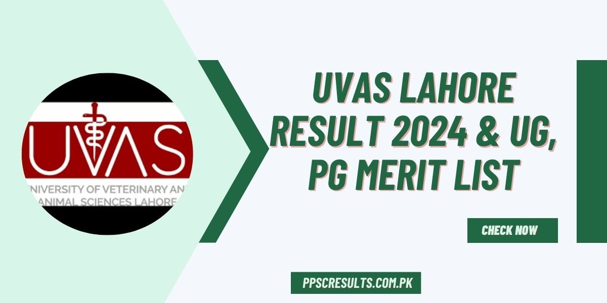UVAS Lahore Result 2024 & UG, PG Merit List