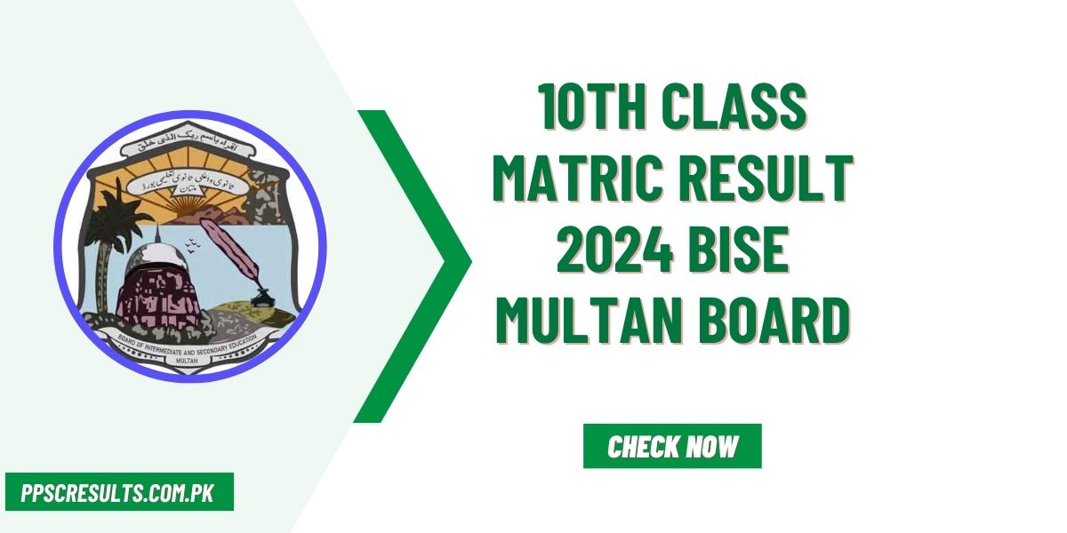 10th Class Matric Result 2024 BISE Multan Board