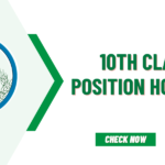 10th Class Position Holders