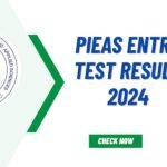 Pieas Entry Test Result 2024 Check Online