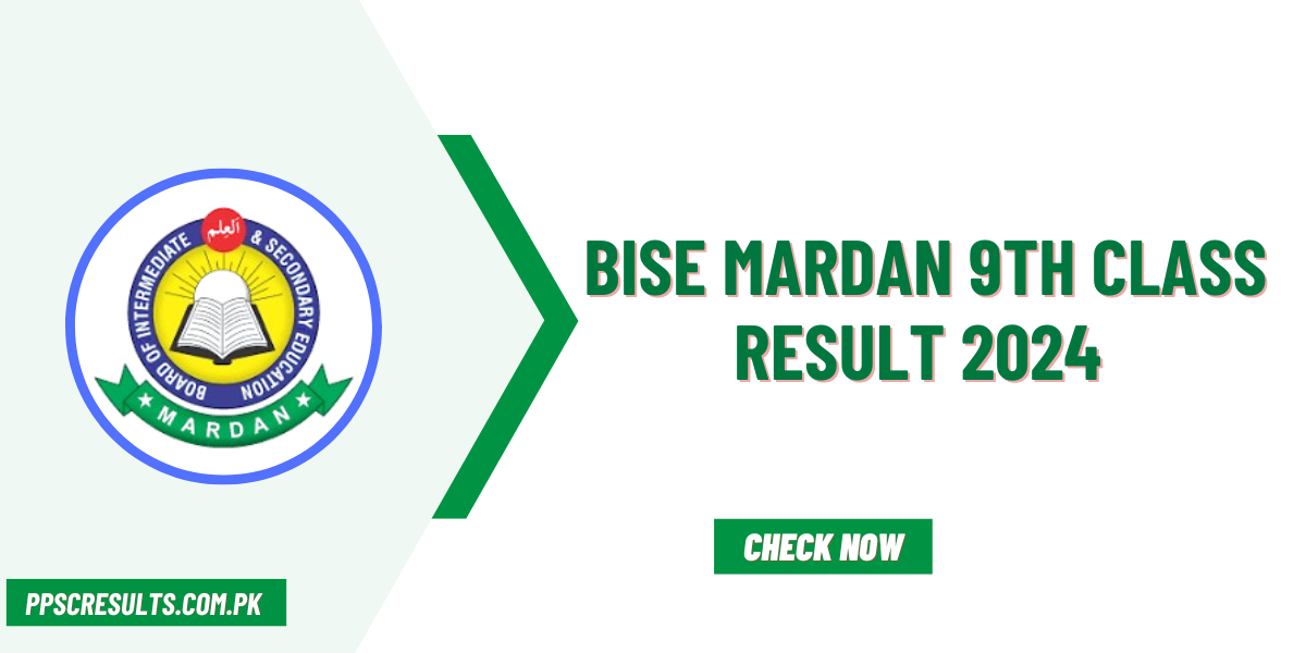 BISE Mardan 9th Class Result 2024