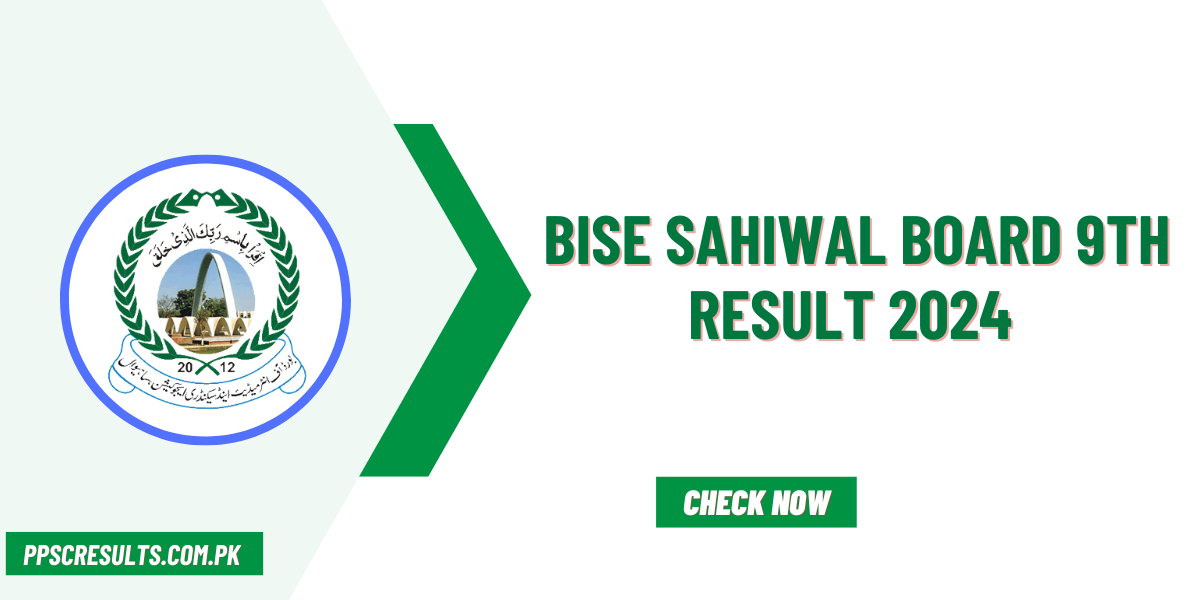 BISE Sahiwal Board 9th Result 2024