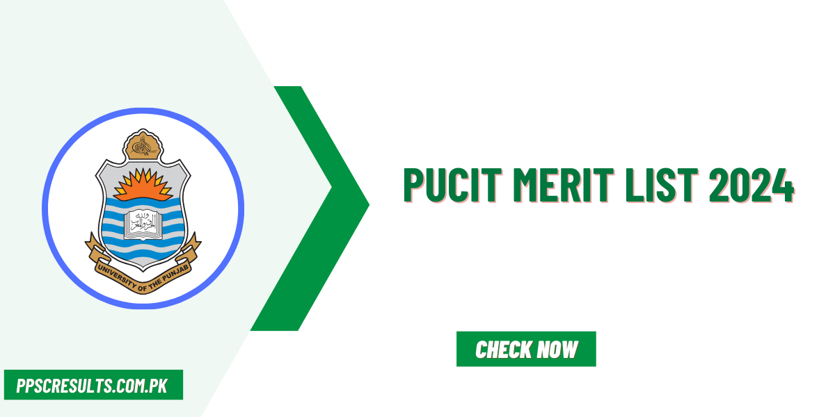 PUCIT Merit List 2024