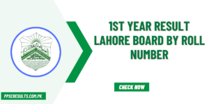 1st Year Result Lahore Board by Roll Number