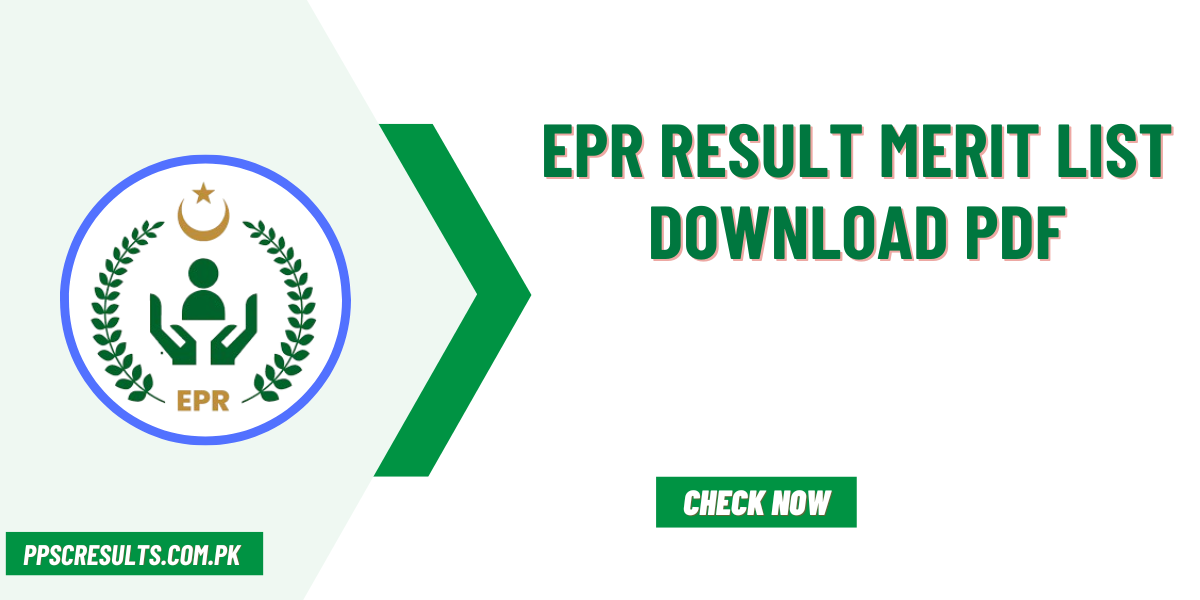 EPR Result Merit List Download PDF